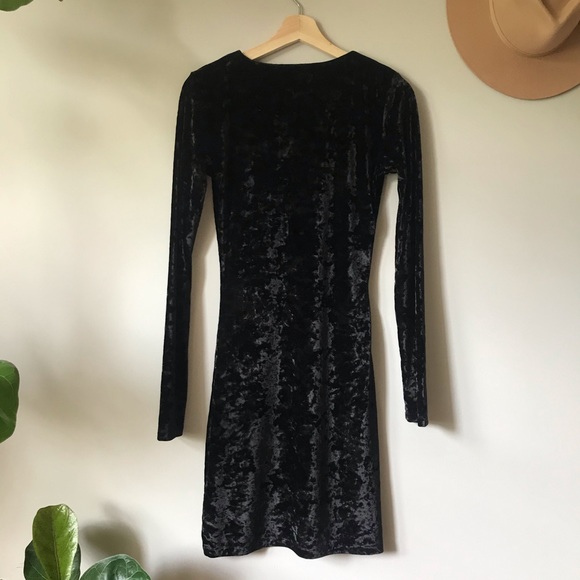 90s crushed velvet dress - Picture 4 of 5